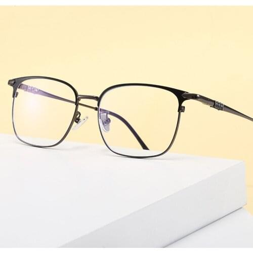 Logorela 10014 Alloy Glasses Frame Women New Prescription Eyeglasses Vintage Square Spectacles Myopia Optical Frames Eyewear