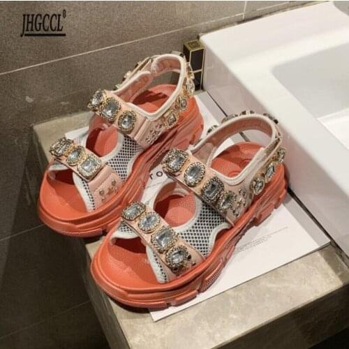 Summer print Sandals Women Slippers Bohemian style Flip Flops High Heels Shoes femme Sexy platform sandalias mujer A35