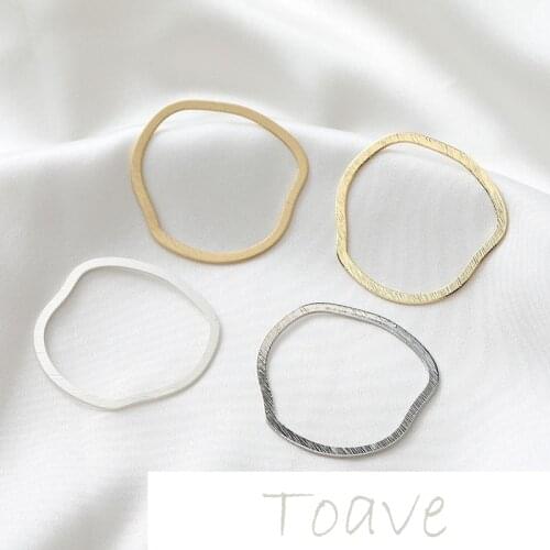 Gold-clad electroplating dumb gold dumb silver irregular drawing hollow frame simple and versatile diy earrings basic material