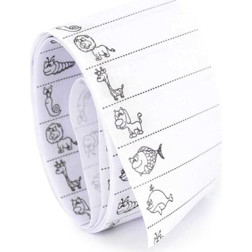 100pcs/pack Washable Iron-on Name Labels Cute Animal Colthing Labels School Garment Fabric Tags Marker DIY Sewing Accessories