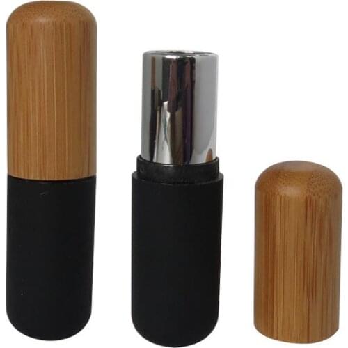 12.7mm empty bamboo lipstick tubes with Bamboo Cap Eyelashes Tube Mascara Bottle Makeup Cosmetic Packaging Container SN1217