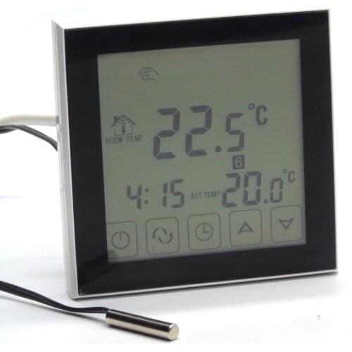 5+2 programmable EU floor heating thermostat room temperature controll with valve