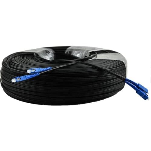 500M Outdoor SC UPC Fiber Optic Patch Cord Drop Patch Cable optical SM duplex SC fiber cable Duplex G657A Field Fiber cable