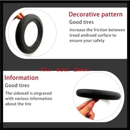 8X1 1/4 8 Inch Solid Tire General Model for E-tow Electric Scooter Wheelchair Accessories