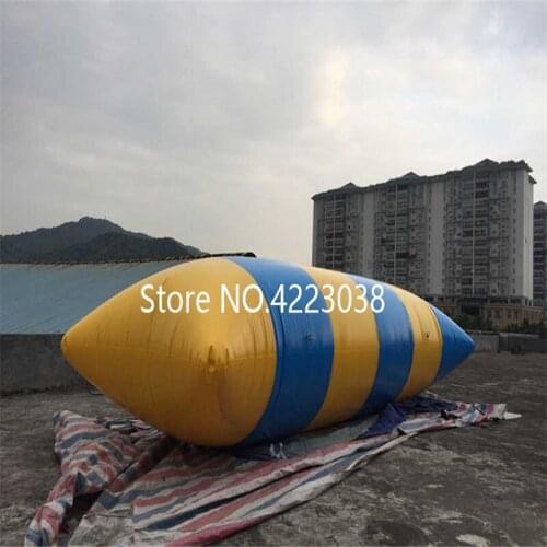 Free Shipping 7*3m 0.9mm PVC Inflatable Water Blob Jump Water Toys Water Blob Jumping Bag Inflatable Aqua Tramplione free a Pump