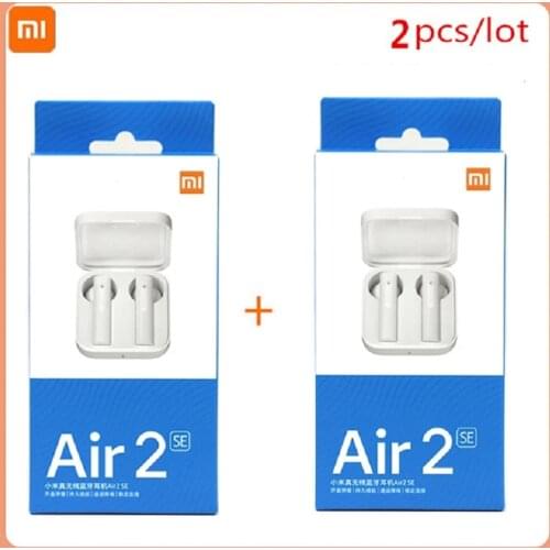 2 Pieces/Lot AirDots Pro 2SE Xiaomi Wireless Bluetooth Headset TWS Redmi Airdots 2 S Wireless Headset Microphone Voice Control