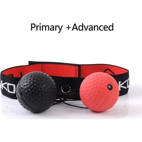 Leiskon Kick Boxing Reflex Ball Head Band Fighting Speed Training Punch Ball Muay Tai MMA Exercise Equipment Accessories