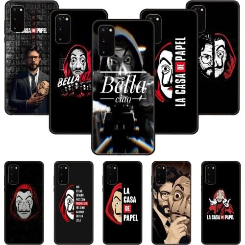 Phone Case For SamSung Galaxy S Note 10 20 7 6 9 8 Plus Edge E Ultra Lite Black Cover Funda 3D Shell Spain Tv Money Heist House