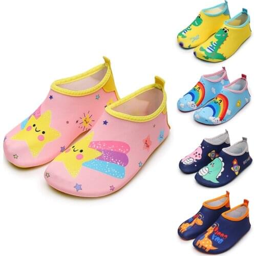 Kids Quick Dry Swim Shoes Unicorn Kids Slipper Pantufa Infantil Water Shoes Footwear Barefoot Aqua Socks For Beach Pool Child