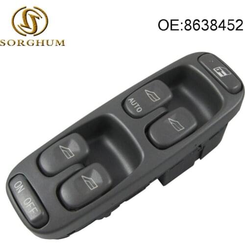 8638452 Electric Power Window Master Control Switch For 98-00 Volvo V70 S70 XC70 1998-2000