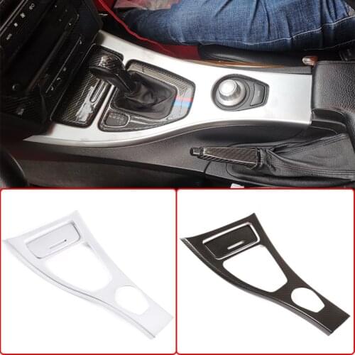 For BMW E90 3 Series 2005 -2007 ABS Chrome Car Console Gearshift Panel Frame Cover Decorative Stickers Interior Accessories