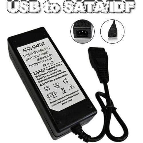 12V/5V 2.5A USB Cable to IDE/SATA Power Supply Adapter Sata Hard Drive/HDD/CD-ROM AC DC computer components accessories