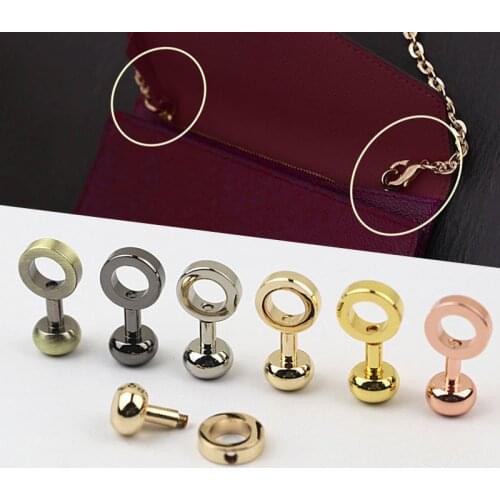 2Pcs Pure Copper Bag Zipper Transform Buckles Accessories DIY Handbag Repair Kit Replace Chain Buckle Adjust Parts Hardware