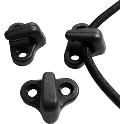 4 Pieces Lashing Hooks with Screws Hardware for Kayak Bungee Cord