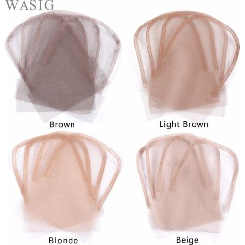 Lace Closure Frontal Base 4x4 Brown Color Swiss Lace Wig Caps for Making Closure