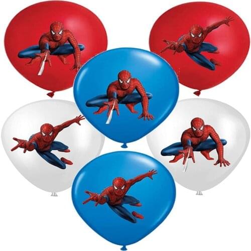 Spider man Latex Balloons Kids Boy Super Hero Birthday Spider man Party Decorations Happy Birthday Baby Shower Balloons Toys