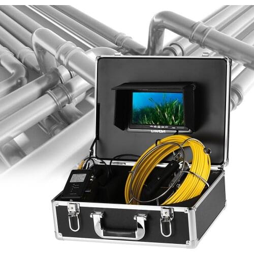 Lixada 20M / 30M Fish Finder Drain Pipe Sewer Inspection Camera Waterproof Industrial Endoscope Borescope Snake Camera