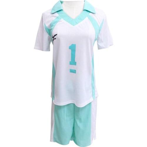 Haikyuu Oikawa Tooru Aoba Johsai Cosplay Costume High School Uniform Men T Shirt Short Full Set