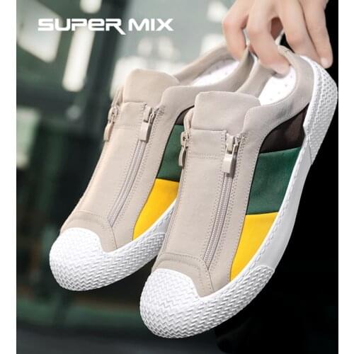 2021 New Hot Fashion Men Colorful Canvas Shoes Outdoor Breathable Light High Footwear Cloth Casual Sneakers Half slippers