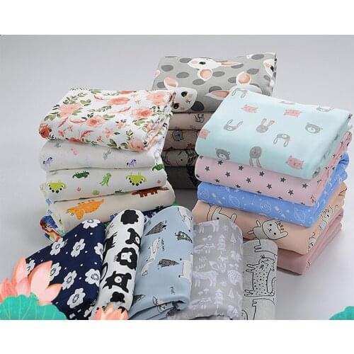 New Prints Baby cotton knitting fabric by half meter DIY sewing uphostery clothing cotton fabric