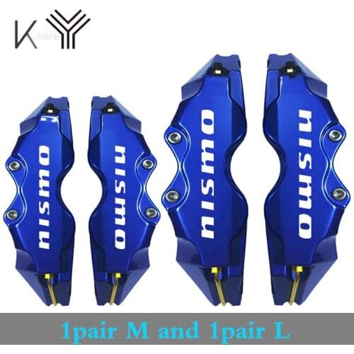 6 Color Car Styling Universal Disc Brake Caliper Cover 4pcs Front and Rear for Nissan Nismo Emblem Sticker Car Accessories LM