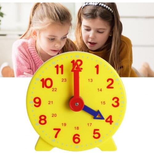 10cm Plastic Clock Model Toddler Early Education Cognition Learning Toy Kids Children Birthday Gift