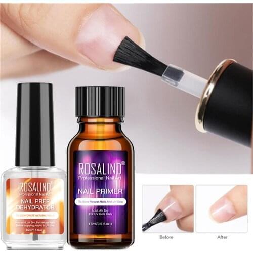 15ML Professional Natural Nail Prep Dehydrate Nail Primer Strong Adhesion Nail Art Tool Nail Polish for Acrylic Powder