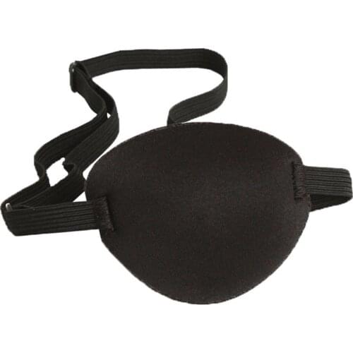Adjustable Pirate Eye Patch Amblyopia Strabismus Eye Concave Single Halloween Pirate High Elastic Sponge Patchs Blindfolds L8T5