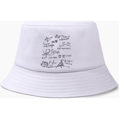 Science Funny Math Formulas Cap Bucket Hat Foldable Hats Men Women Headgear Cotton Fishing Hunting Outdoor Sunscreen Beach Caps