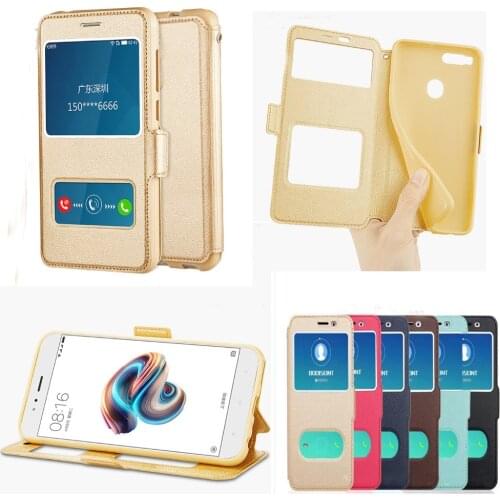 Stand Vintage Flip Leather Case & Silicone Back Case For Xiaomi Redmi 5A 5 A 2GB 16GB /Redmi 4X 4A Mi A1 With View Window Case