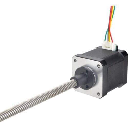 Nema 17 Dual Shaft External 48mm Stack 1.68A Lead 8mm/0.31496" Length 200mm Rear Shaft Length 13mm