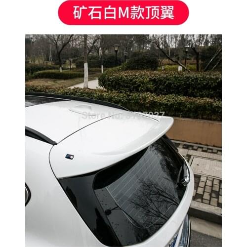 For BMW X1 2016 2017 2018 2019 rear spoiler ABS Plastic Painted Color Rear Roof Spoiler Wing Trunk Lip Boot Cover Car Styling