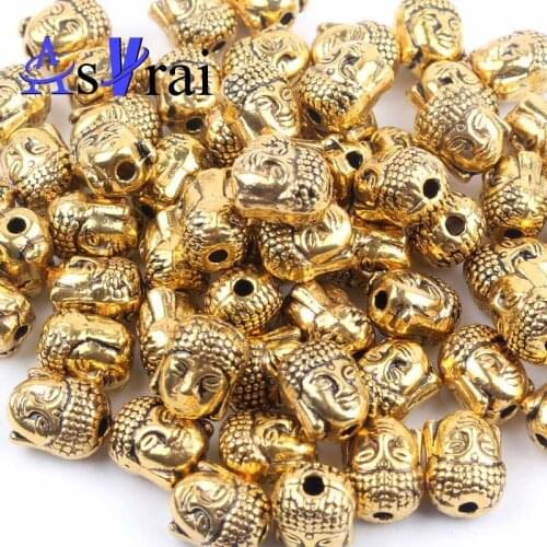 10pcs Antique Gold Silver Plated Owl Lion Buddha Spacer Beads DIY Bracelets Necklace Alloy Beads for Jewelry Making Accessories