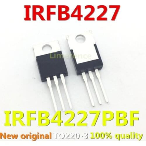 100% nuevo 10 unids/lote original MOSFET IRFB4227PBF 200V65A IRFB4227 TO-220 Transistor
