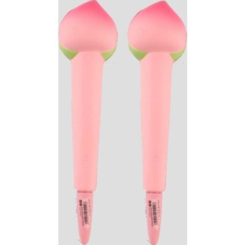 2pcs Flat peach decompression pen cute creative cartoon students use decompression gel pen