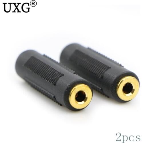 2pcs Gold Plated 3.5mm Stereo Jack to 3.5mm Audio Female/female Adapter Connectors