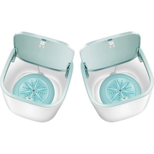 2pcs Washing Machine Washer USB Rotating For Makeup Brush Travel RV