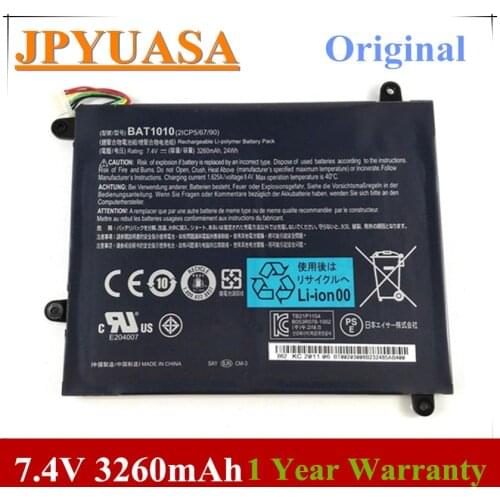 7XINbox 7.4V 3260mAh BAT-1010 Laptop Battery For Acer Iconia Tablet A500 A501 A500-10S32u A500-10S16u BAT1010 BAT 1010 Tablet