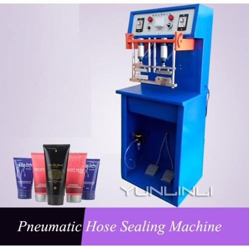 Pneumatic Hose Sealing Machine Toothpaste Tube Cosmetics Sealing Machine Aluminum Plastic Tube Cosmetics Change Date Sealer