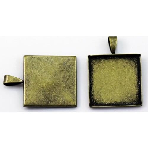 Beadsnice Brass Bezel Blank Pendant Pendant Base Pendant Setting Diy Jewelry Making 19296