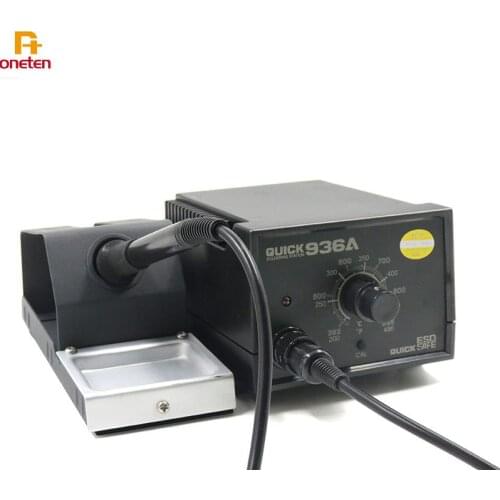 Quick 936A Soldering Station For Mobile Phone Motherboard Repair 110v 220v 60W Adjustable Temperature Electric Solder BGA Rework