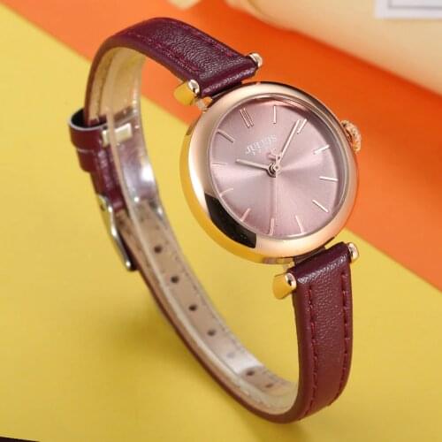 New Fashion Lady Womens Watch Japan Quartz Hours Simple Dress Bracelet Leather Clock Girls Birthday Gift Julius