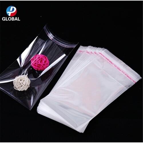 D&P 500 pcs Various sizes Clear Self Adhesive sealing Plastic Opp poly Cookie/Gifts Packing pouch Resealable Packaging bags