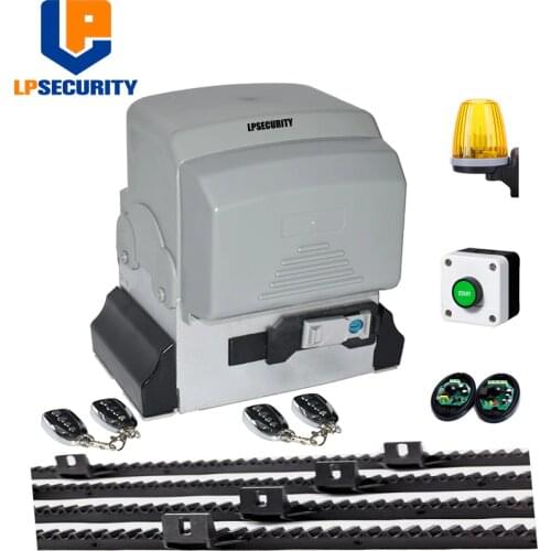 2500kg Electric Sliding Gate opener Motor for Door 2500kg Gate Opener Systems with sensor button blinker 5m or 6m nylon racks