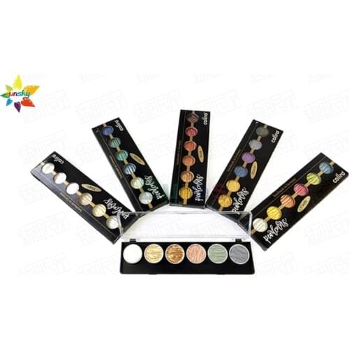 Germany Imported Finetec solid Watercolor Coliro Handmade Pearlescent Solid Watercolor Pearl Color Multiple themes art supplies