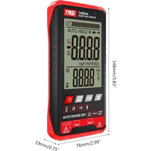 TA804A Dgital Smart Multimeter True Rms 6000 Counts Tester OHM NCV Voltage meter