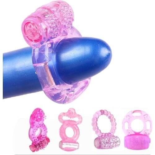 Penis Ring Vibrator Clitoral Stimulator Sex Toys for Men Cock Ring Vibrator Delayed Ejaculation Penis Enlargement Sex Tools