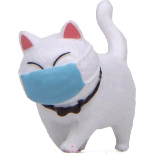 Cat Face Picture Wearing Mask Funny Character Decoration Landscape Decoration Mini Camera Home Accessories Store Decoration New