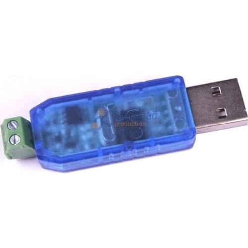 10 PCS Mini USB 2.0 to Serial RS-485 RS485 Converter Adapter, Support Win7 Win8, LED indicator Semi Transparent