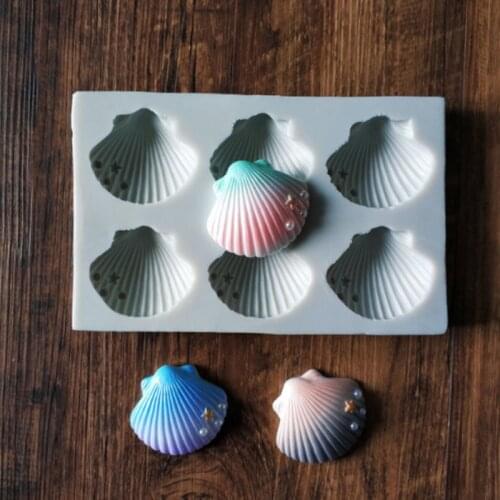Marine Pearl Shell Molds Fondant Cakes Decorating Tools Silicone Molds Sugarcraft Chocolate Baking Tools for Cakes Gumpaste Form